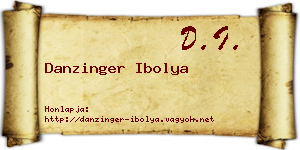 Danzinger Ibolya névjegykártya