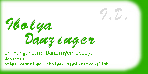 ibolya danzinger business card